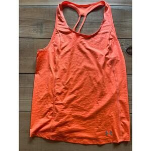 Under Armour Women's Bright Orange Tank Top. Athleisure. Yoga. Gym. Racerback